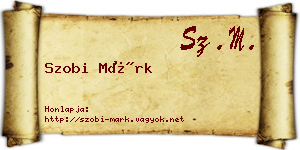 Szobi Márk névjegykártya